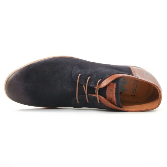 bottines Chukka bleu marron mode homme automne hiver - Photo Produit 4