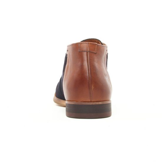bottines Chukka bleu marron mode homme automne hiver - Photo Produit 7