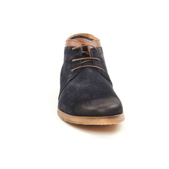 bottines Chukka bleu marron mode homme automne hiver - Photo Produit 6