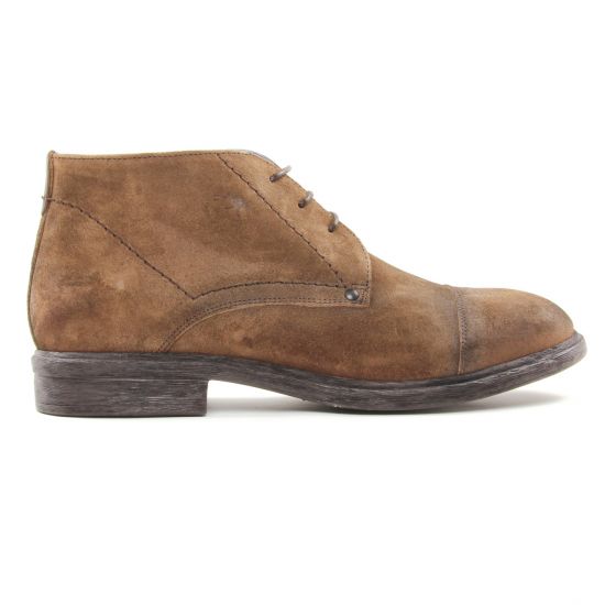 bottines Chukka marron mode homme automne hiver - Photo Produit 2
