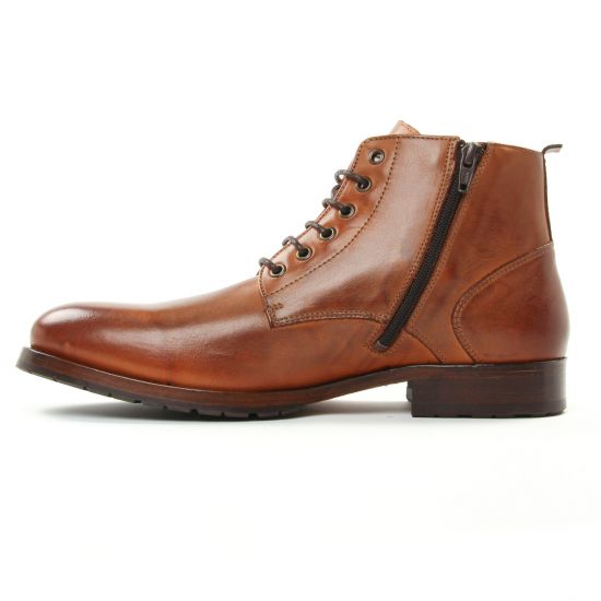 chaussures montantes marron mode homme automne hiver - Photo Produit 3