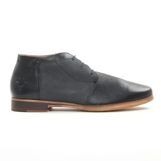 bottines Chukka noir gris mode homme automne hiver - Photo Produit 2