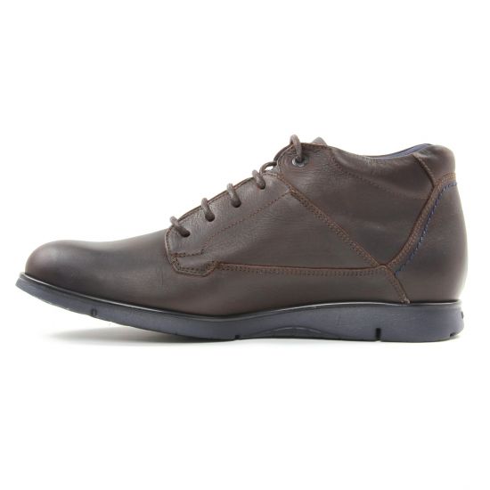 chaussures montantes marron foncé mode homme automne hiver - Photo Produit 3