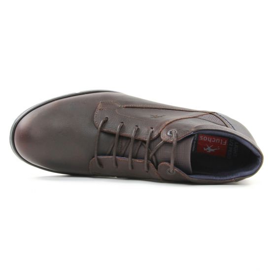 chaussures montantes marron foncé mode homme automne hiver - Photo Produit 4