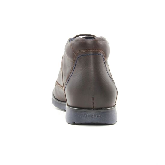 chaussures montantes marron foncé mode homme automne hiver - Photo Produit 7