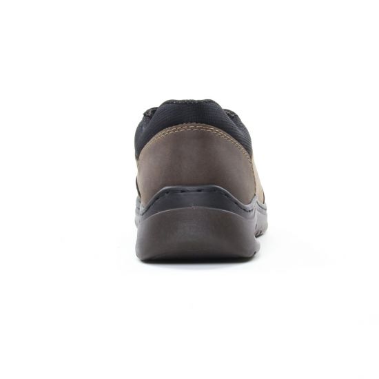 chaussures basses à lacets marron noir mode homme automne hiver - Photo Produit 7