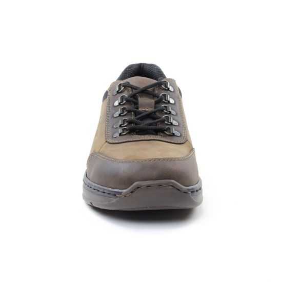 chaussures basses à lacets marron noir mode homme automne hiver - Photo Produit 6