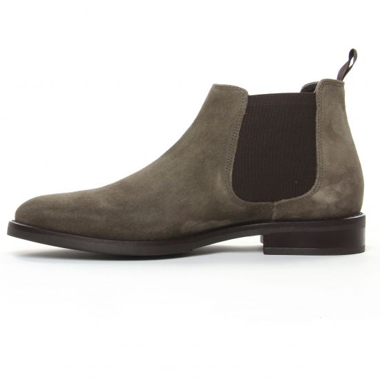 boots gris beige mode homme automne hiver - Photo Produit 3