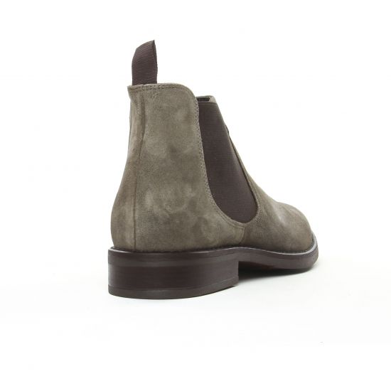 boots gris beige mode homme automne hiver - Photo Produit 7