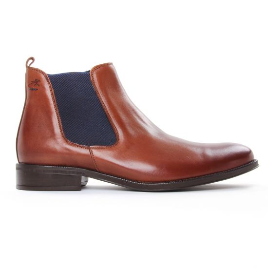 boots marron mode homme automne hiver - Photo Produit 2