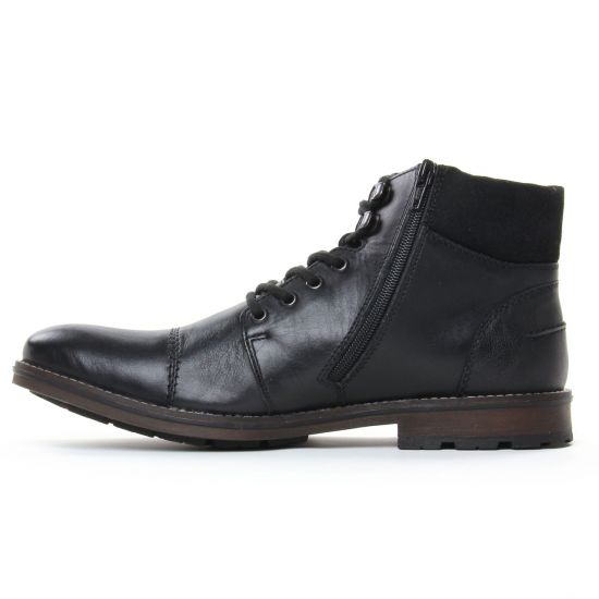 chaussures montantes noir mode homme automne hiver - Photo Produit 3