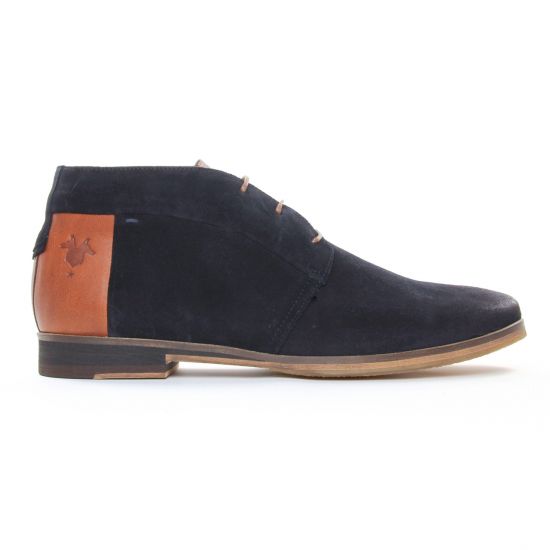 bottines Chukka bleu marine mode homme automne hiver - Photo Produit 2