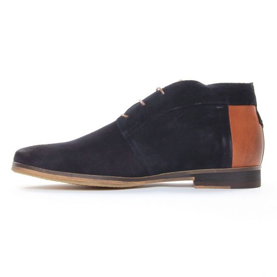bottines Chukka bleu marine mode homme automne hiver - Photo Produit 3