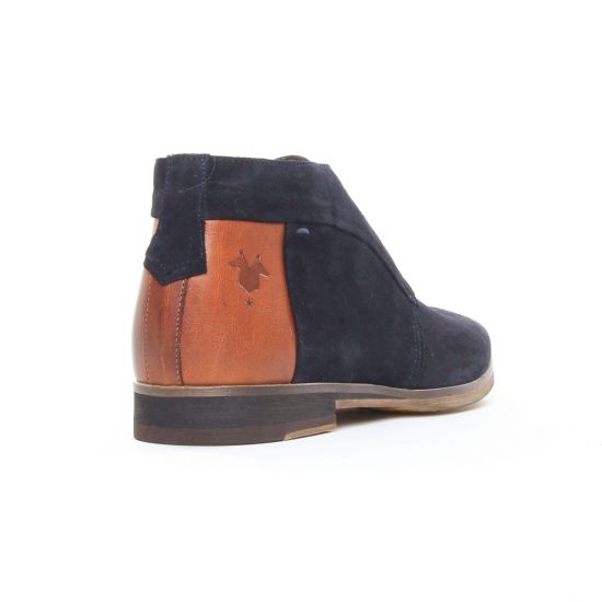 bottines Chukka bleu marine mode homme automne hiver - Photo Produit 7