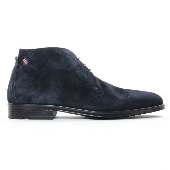 bottines Chukka bleu marine mode homme automne hiver - Photo Produit 2