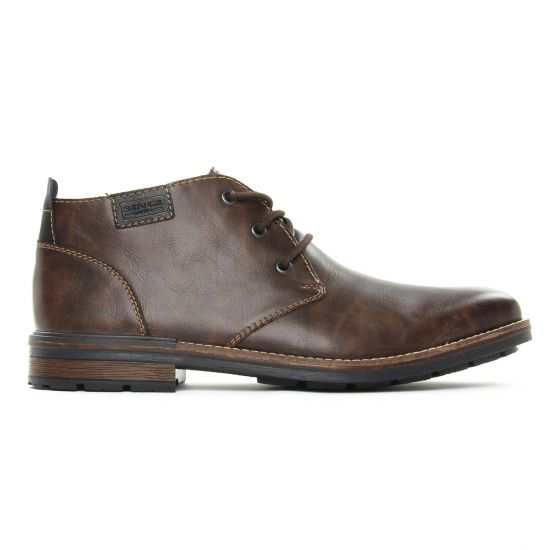 bottines Chukka marron foncé mode homme automne hiver - Photo Produit 2