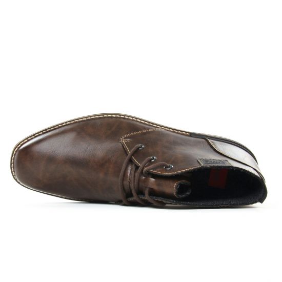 bottines Chukka marron foncé mode homme automne hiver - Photo Produit 4