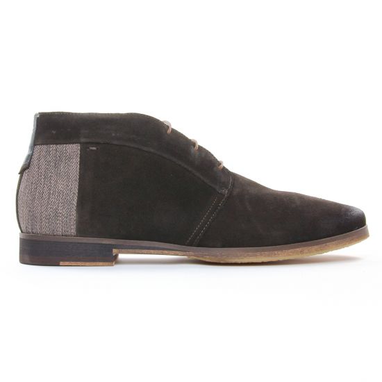 bottines Chukka marron foncé mode homme automne hiver - Photo Produit 2