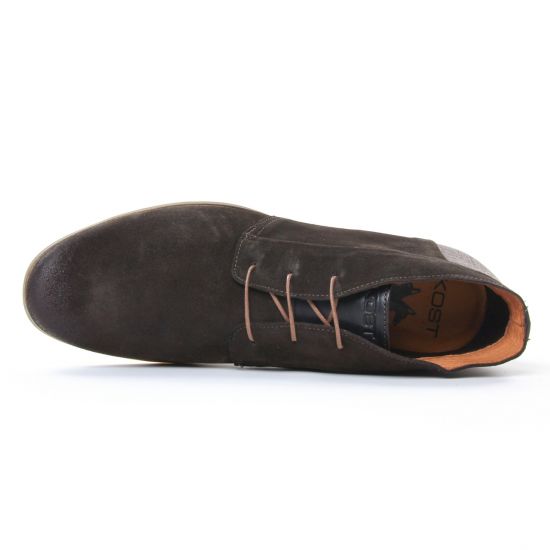 bottines Chukka marron foncé mode homme automne hiver - Photo Produit 4