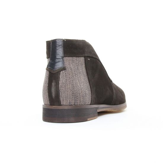 bottines Chukka marron foncé mode homme automne hiver - Photo Produit 7