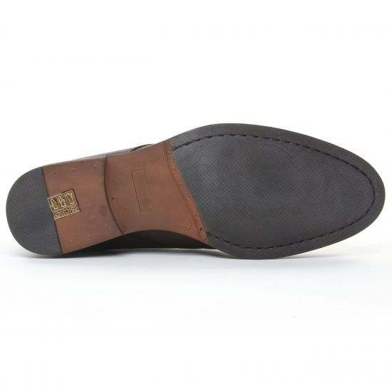 bottines Chukka marron lisse mode homme automne hiver - Photo Produit 5
