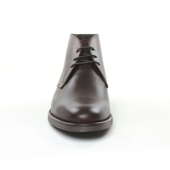 bottines Chukka marron lisse mode homme automne hiver - Photo Produit 6