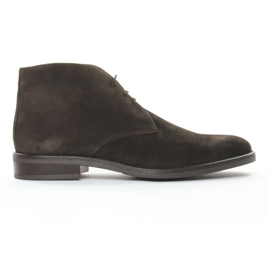 bottines Chukka marron nubuck mode homme automne hiver - Photo Produit 2