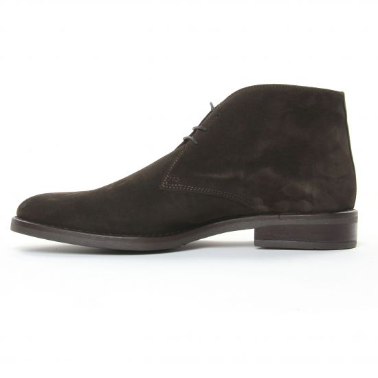 bottines Chukka marron nubuck mode homme automne hiver - Photo Produit 3