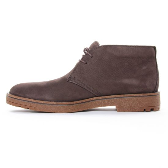 bottines Chukka marron foncé mode homme automne hiver - Photo Produit 3
