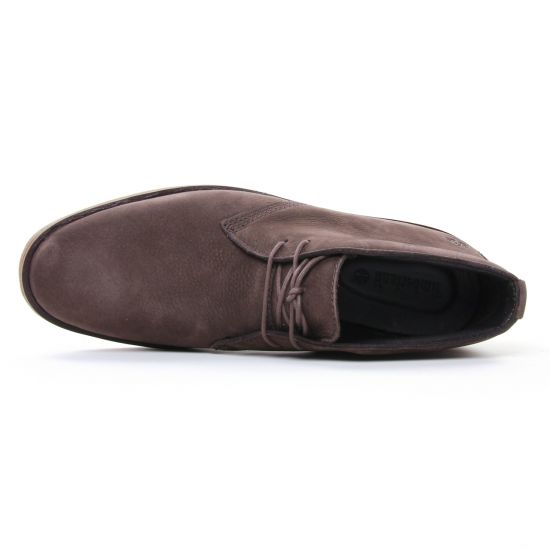 bottines Chukka marron foncé mode homme automne hiver - Photo Produit 4