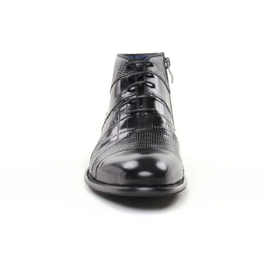 chaussures montantes noir mode homme automne hiver - Photo Produit 6