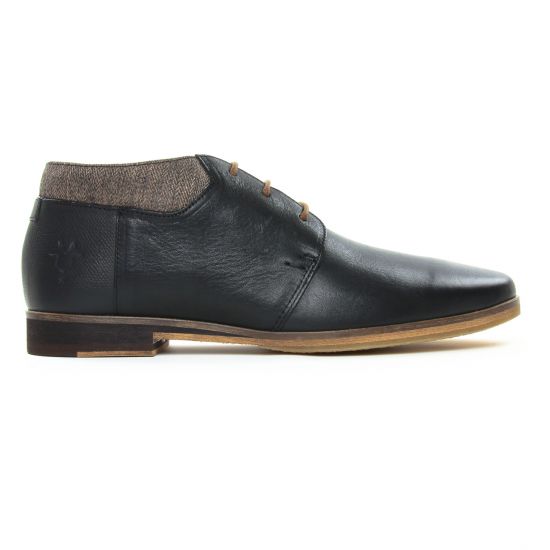 bottines Chukka noir mode homme automne hiver - Photo Produit 2
