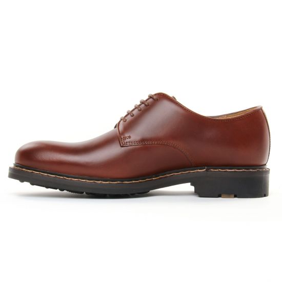 chaussures basses à lacets marron mode homme automne hiver - Photo Produit 3