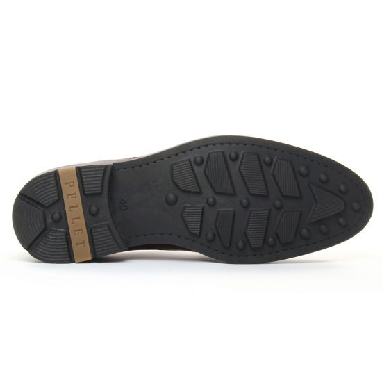 chaussures basses à lacets marron mode homme automne hiver - Photo Produit 5