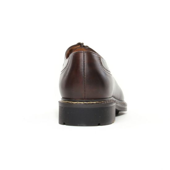 chaussures basses à lacets marron foncé mode homme automne hiver - Photo Produit 7