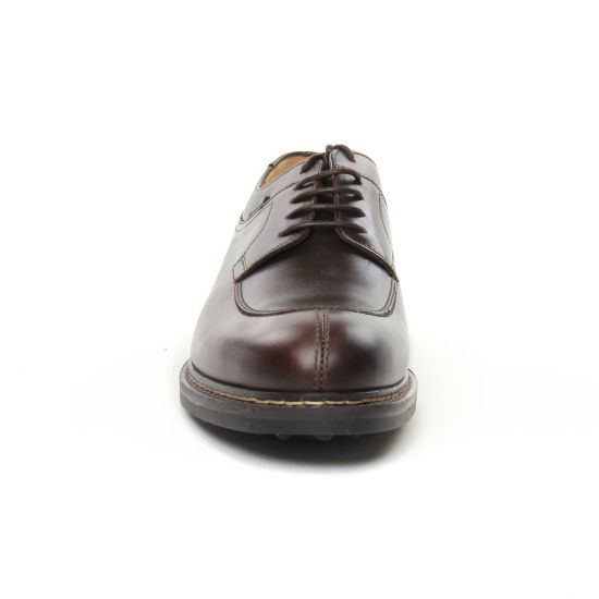 chaussures basses à lacets marron foncé mode homme automne hiver - Photo Produit 6