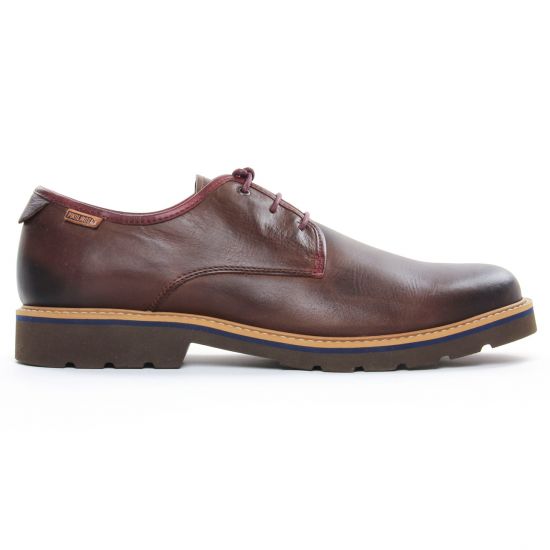 chaussures basses à lacets marron foncé mode homme automne hiver - Photo Produit 2