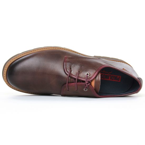 chaussures basses à lacets marron foncé mode homme automne hiver - Photo Produit 4