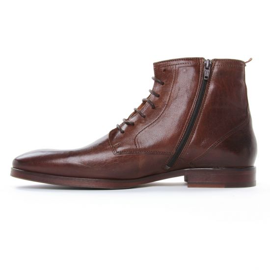 chaussures montantes marron mode homme automne hiver - Photo Produit 3