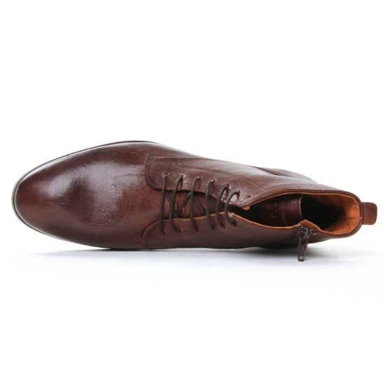 chaussures montantes marron mode homme automne hiver - Photo Produit 4