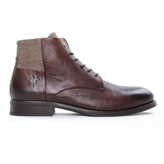 chaussures montantes marron mode homme automne hiver - Photo Produit 2