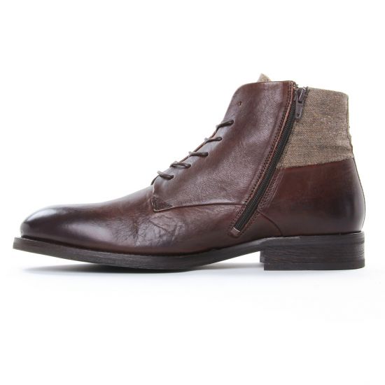 chaussures montantes marron mode homme automne hiver - Photo Produit 3