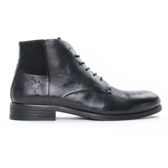 chaussures montantes noir mode homme automne hiver - Photo Produit 2