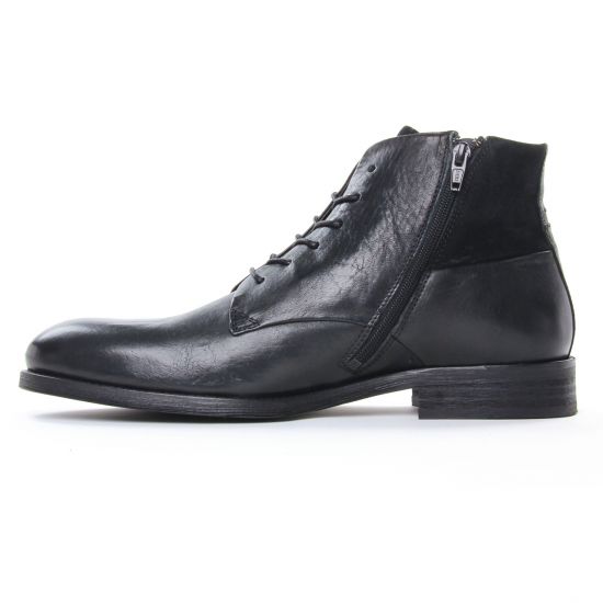 chaussures montantes noir mode homme automne hiver - Photo Produit 3