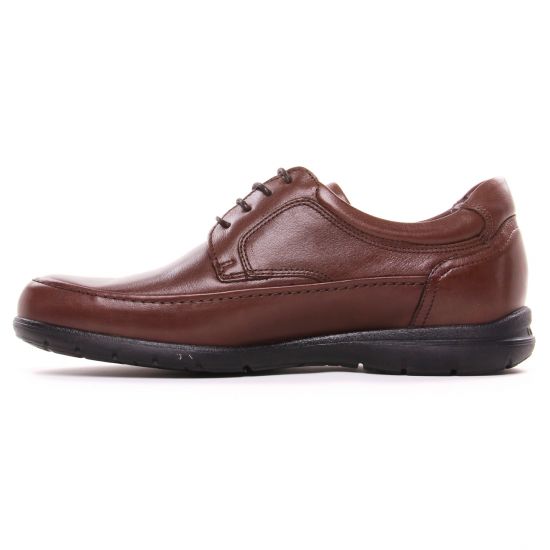 chaussures basses à lacets marron mode homme automne hiver - Photo Produit 3