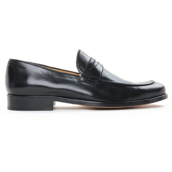 mocassins noir mode homme automne hiver - Photo Produit 2