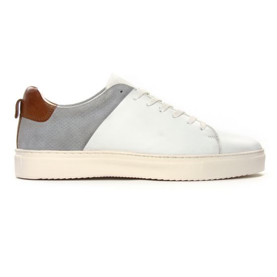 tennis et baskets mode blanc marron mode homme automne hiver - Photo Produit 2