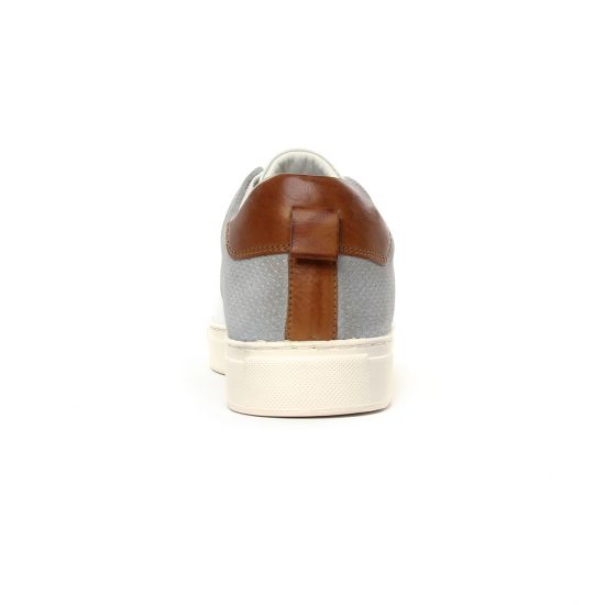 tennis et baskets mode blanc marron mode homme automne hiver - Photo Produit 7