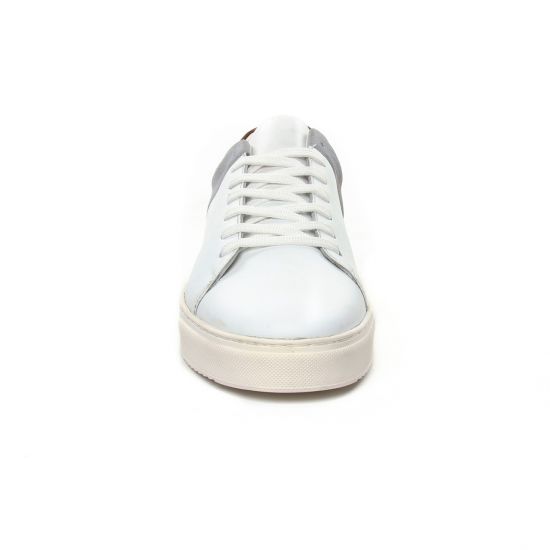 tennis et baskets mode blanc marron mode homme automne hiver - Photo Produit 6
