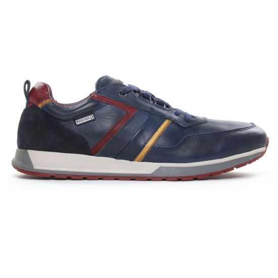 baskets bleu mode homme automne hiver - Photo Produit 2